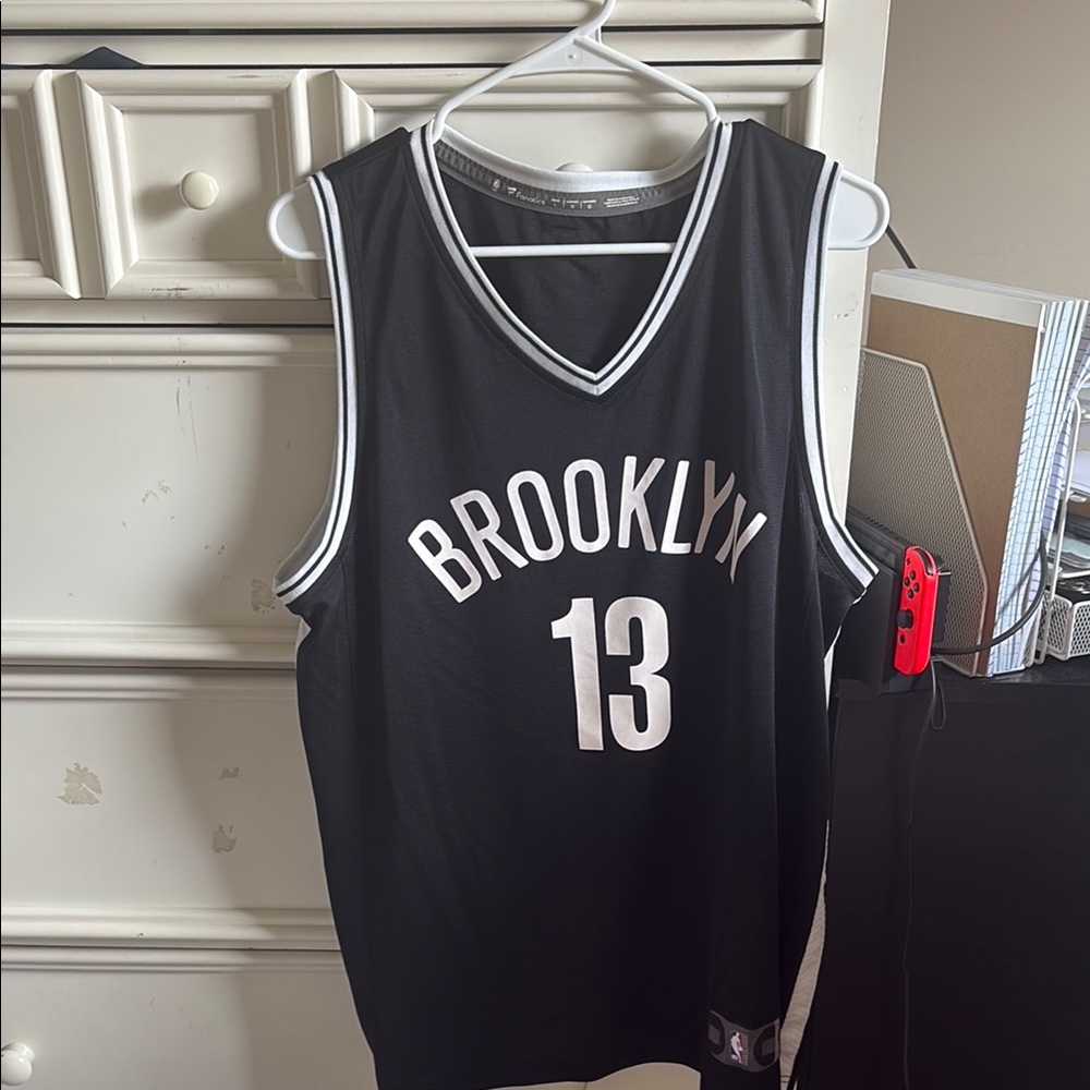 Fanatics Black and White Basketball Jersey